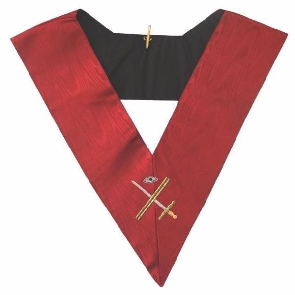 Expert 18th Degree Scottish Rite Collar - Red Moire