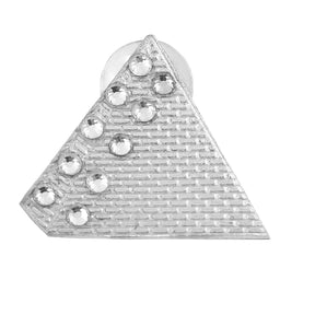 Masonic Lapel Pin - Silver Plated Pyramid - Bricks Masons