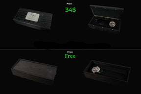 Master Mason Blue Lodge Wristwatch - Gold & Silver Masonic Symbols Skeleton - Bricks Masons