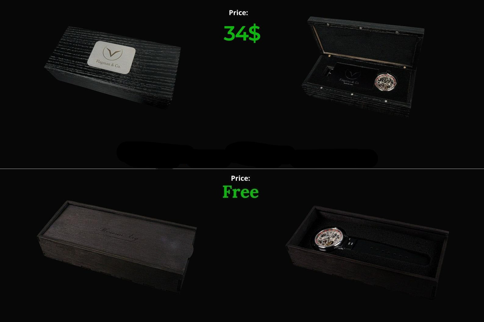 Master Mason Blue Lodge Wristwatch - Gold Skeleton Dial Intricate Detailing - Bricks Masons