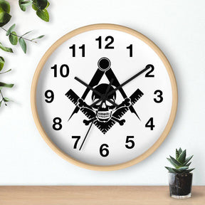 Widows Sons Clock - Wooden Frame - Bricks Masons