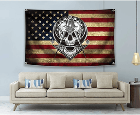 Widows Sons Flag - USA Digital Printing Various Sizes - Bricks Masons