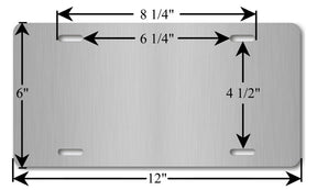 York Rite License Plate Frame - Aluminum UV Resistant Coating - Bricks Masons