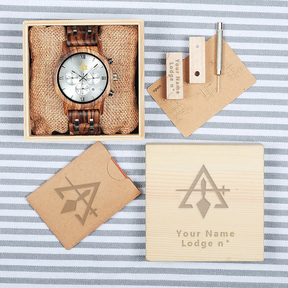 Council Wristwatch - Various Wood Colors - Bricks Masons