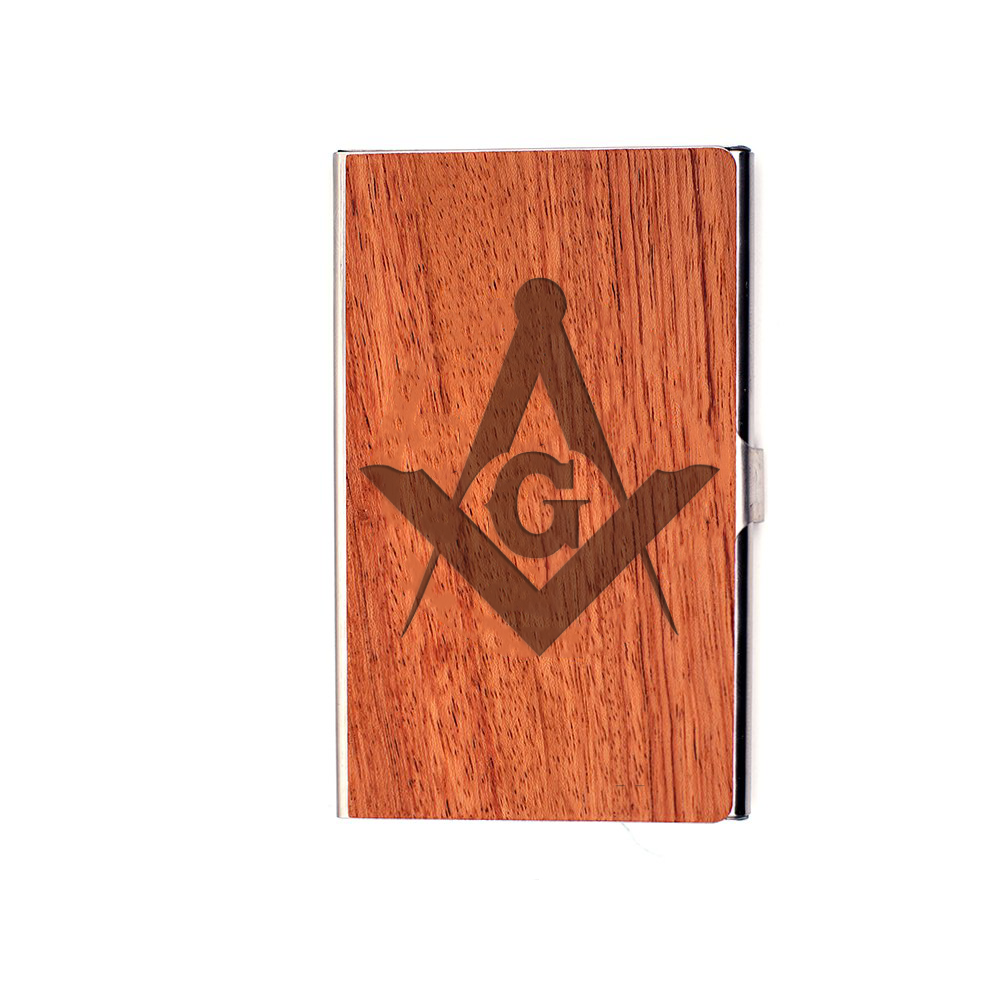 Master Mason Blue Lodge Card Holder - (RFID Protection) - Bricks Masons