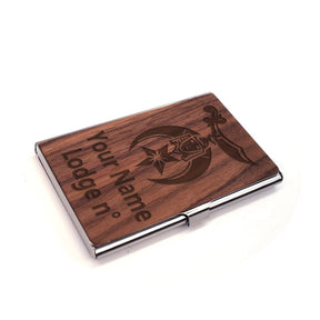 Shriners Business Card Holder - (RFID Protection) - Bricks Masons