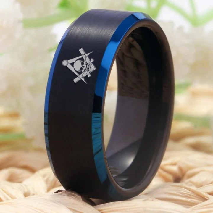 Widows Sons Ring - Black Stone Color - Bricks Masons