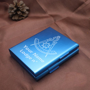 Past Master Blue Lodge California Regulation Cigarette Case - Various Colors - Bricks Masons