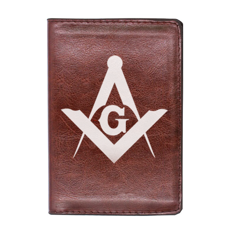 Master Mason Blue Lodge Wallet - Black & Brown - Bricks Masons