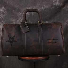 OES Travel Bag - Genuine Vintage Leather - Bricks Masons