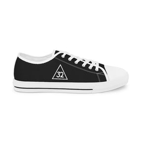 32nd Degree Scottish Rite Sneaker - Low Top Black & White - Bricks Masons
