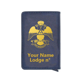 33rd Degree Scottish Rite Wallet - Wings Down Various Colors - Bricks Masons