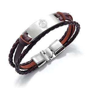 Grand Master Blue Lodge Bracelet - Black & Brown - Bricks Masons