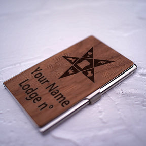 OES Business Card Holder - (RFID Protection) - Bricks Masons