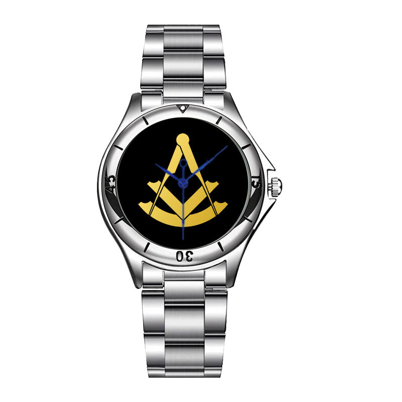 Past Master Blue Lodge Wristwatch - Stainless Steel - Bricks Masons