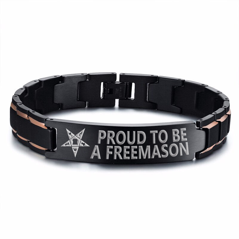 OES Bracelet - Stainless Steel - Bricks Masons