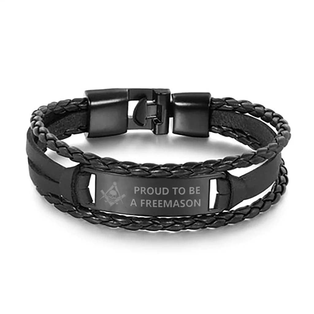 Widows Sons Bracelet - Black & Brown - Bricks Masons