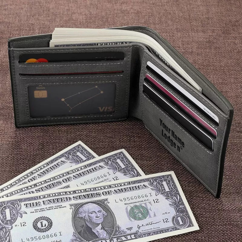 Council Wallet - Leather Various Colors - Bricks Masons