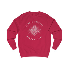 Master Mason Blue Lodge Sweatshirt - Always Conceal Never Reveal - Bricks Masons