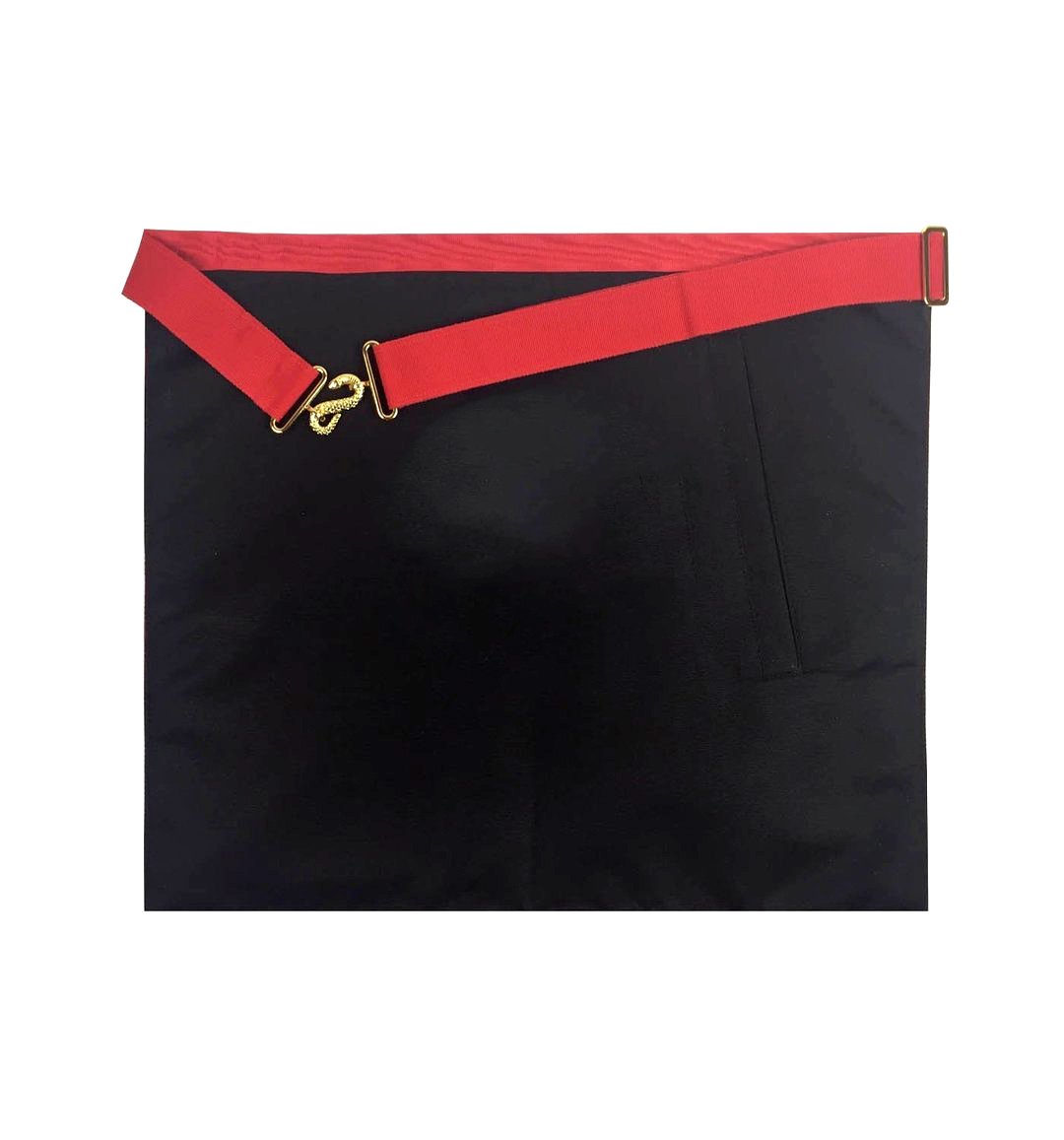 Principal Sojourner Royal Arch Chapter Apron - Red Machine Embroidery - Bricks Masons