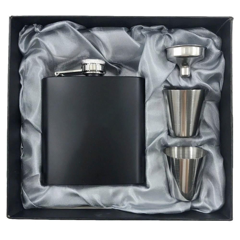 Master Mason Blue Lodge Flask - 2 Shot Glasses & Funnel - Bricks Masons