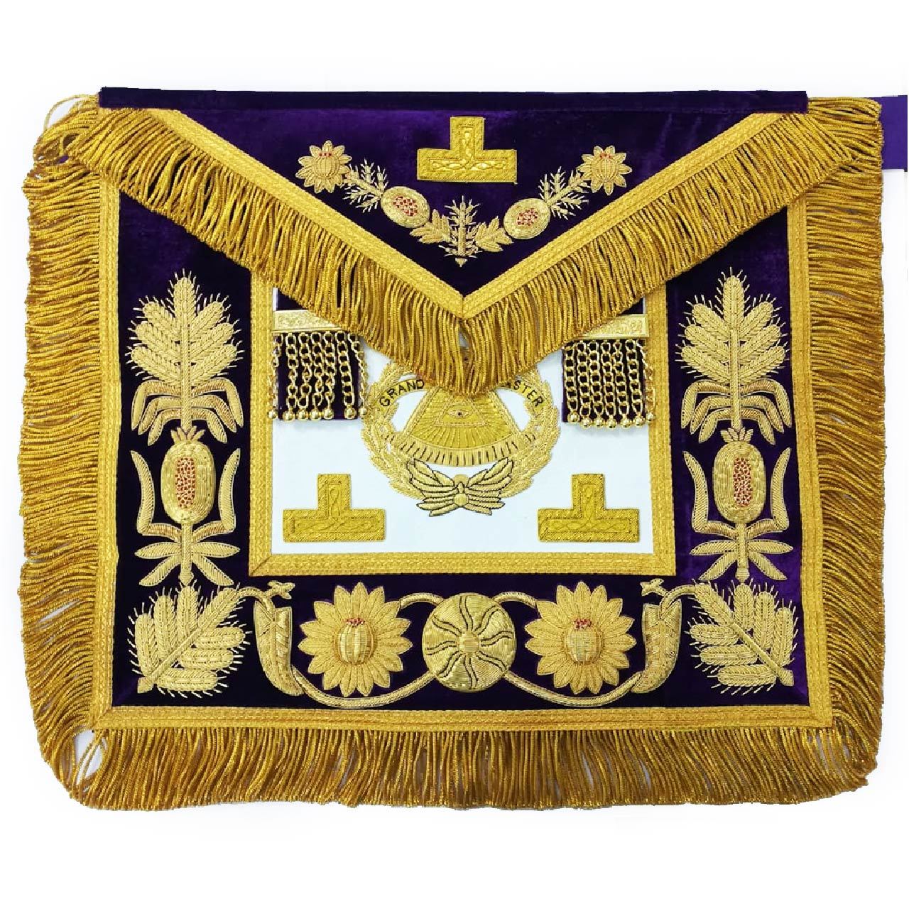 Deluxe Masonic Grand Master Apron Grand Lodge - Bricks Masons