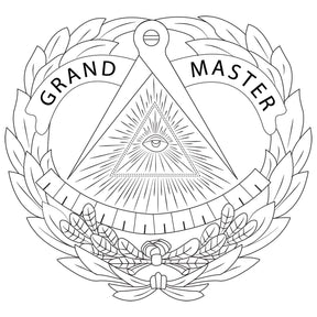 Grand Master Blue Lodge Travel Bag - Genuine Brown Leather - Bricks Masons