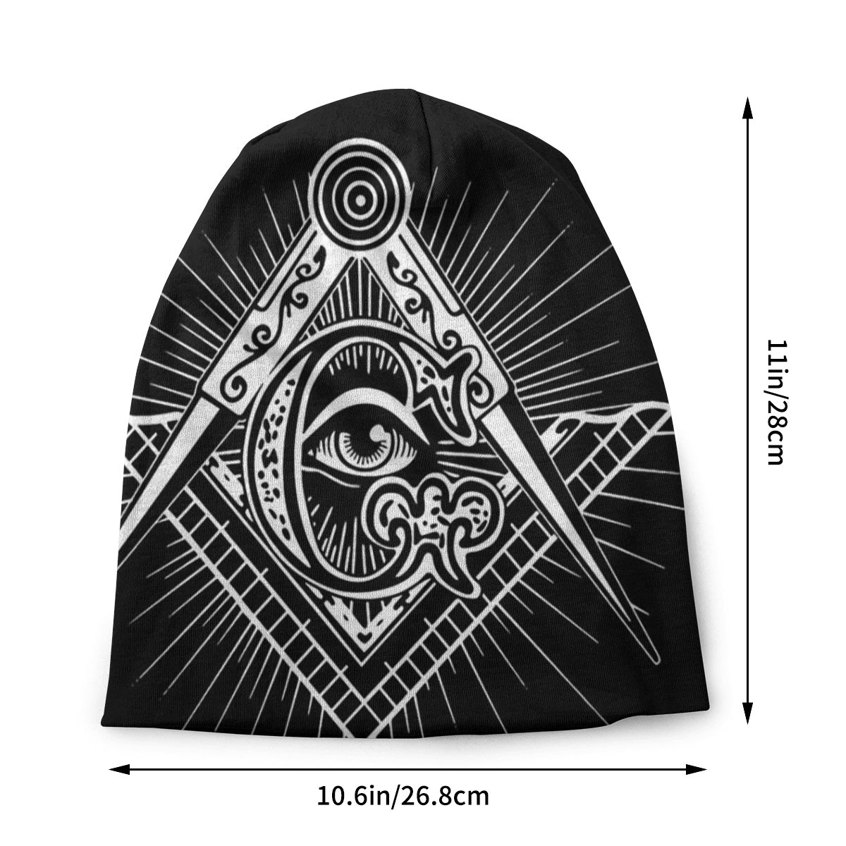 Master Mason Blue Lodge Beanie - Eye Of Providence - Bricks Masons