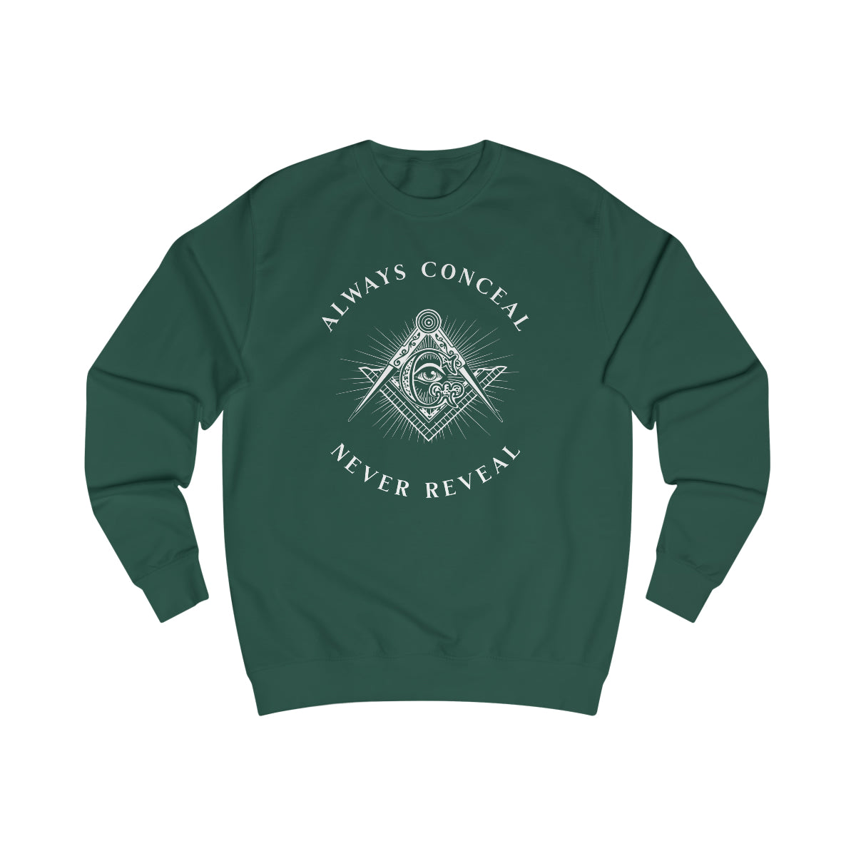 Master Mason Blue Lodge Sweatshirt - Always Conceal Never Reveal - Bricks Masons