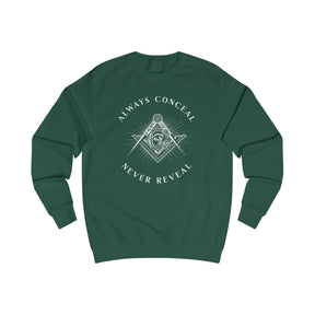 Master Mason Blue Lodge Sweatshirt - Always Conceal Never Reveal - Bricks Masons