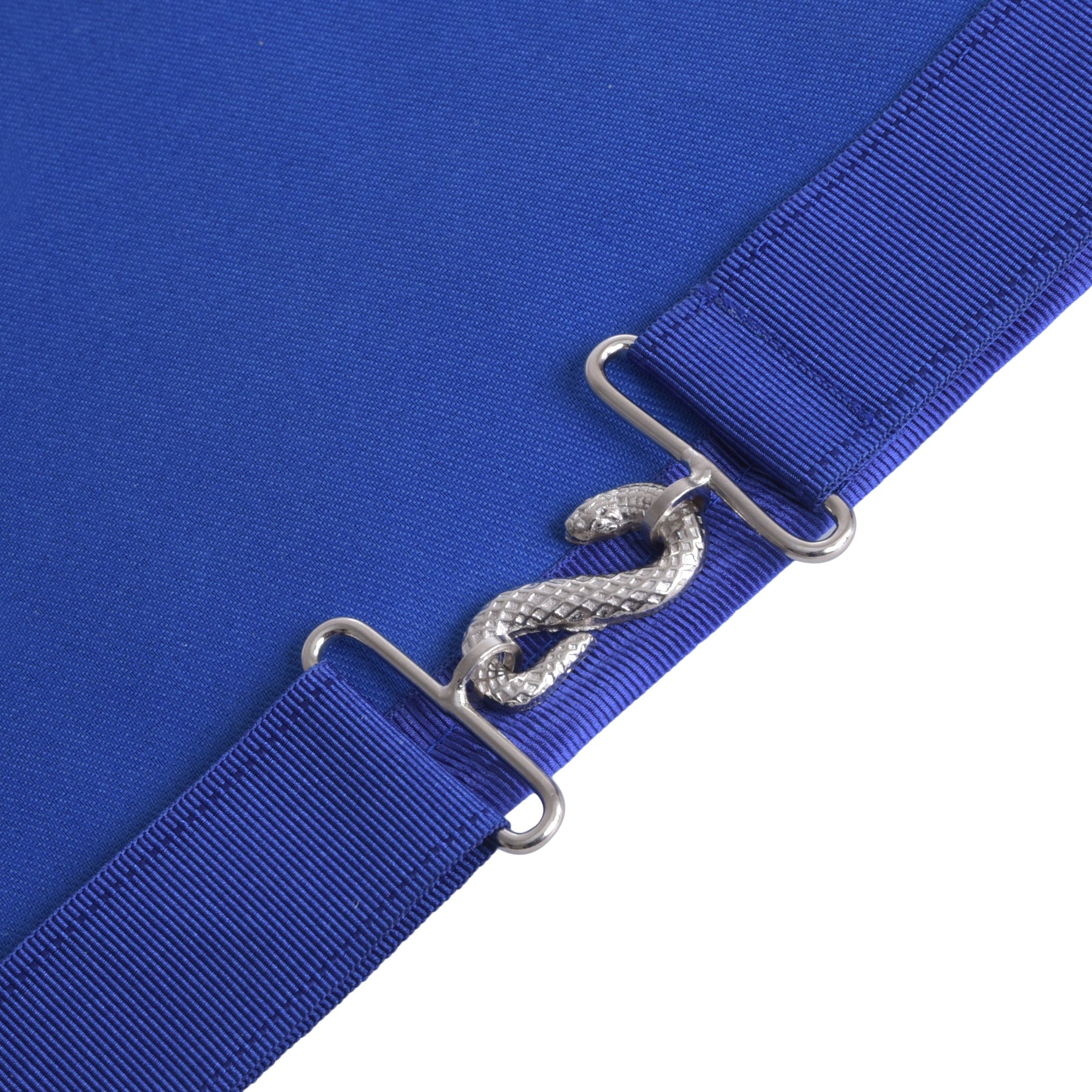 Junior Deacon Blue Lodge Officer Apron - Royal Blue With White Fringe - Bricks Masons