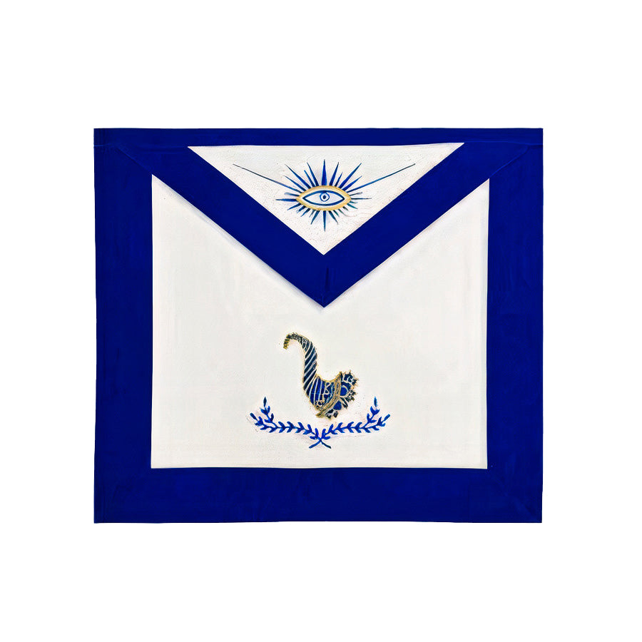 Junior Steward Blue Lodge Apron - Royal Blue - Bricks Masons