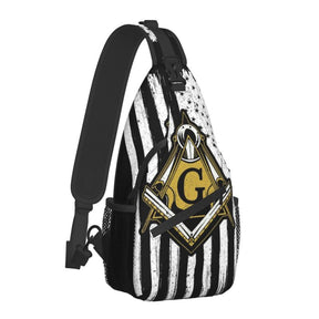 Master Mason Blue Lodge Backpack - Various Square and Compass G to Choose From - Bricks Masons