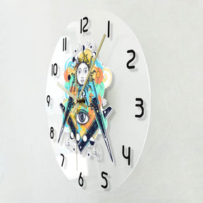 Master Mason Blue Lodge Clock - Eye of Providence LED - Bricks Masons