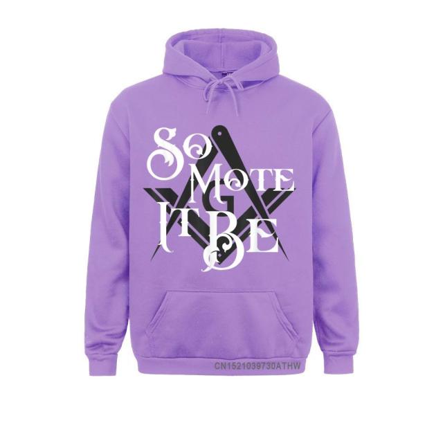 Master Mason Blue Lodge Hoodie - "So Mote It Be" Square and Compass G - Bricks Masons