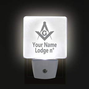 Master Mason Blue Lodge LED Sign - 2 Pieces Plug-in - Bricks Masons