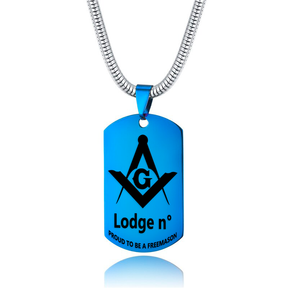 Master Mason Blue Lodge Necklace - (Various Colors) - Bricks Masons