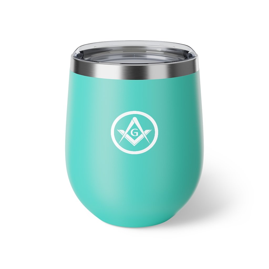 Master Mason Blue Lodge Vacuum Cup - Square & Compass G Various Colors - Bricks Masons