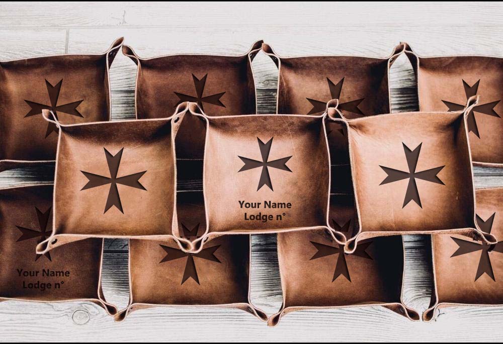 Order Of Malta Commandery Valet Tray - Various Colors - Bricks Masons