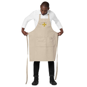 Order Of Malta Commandery Kitchen Apron - Various Cotton Colors - Bricks Masons