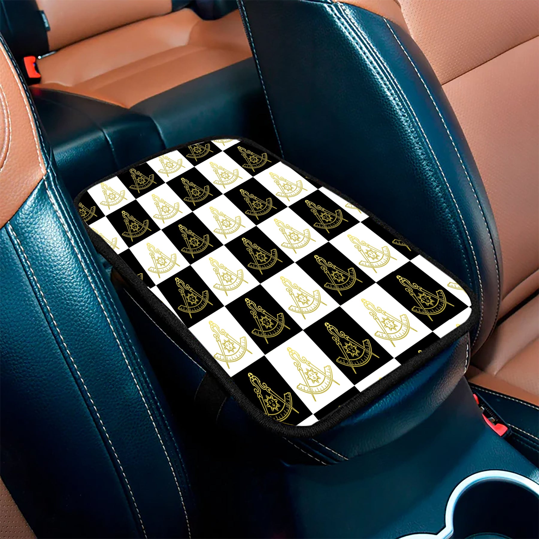 Past Master Blue Lodge California Regulation Car Armrest - Various Sizes - Bricks Masons