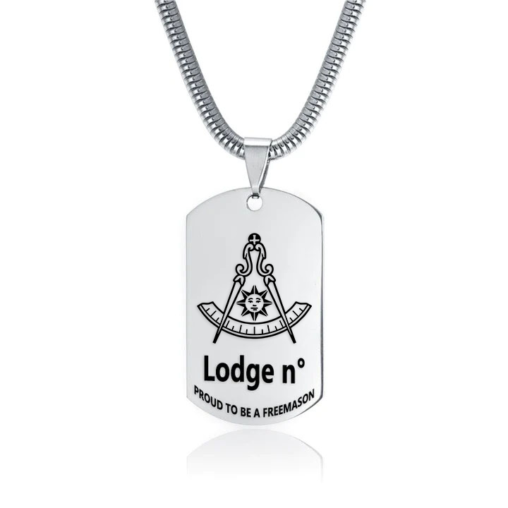 Past Master Blue Lodge California Regulation Necklace - (Various Colors) - Bricks Masons