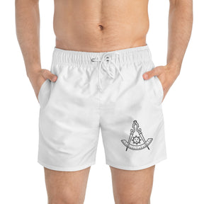 Past Master Blue Lodge California Regulation Short - White - Bricks Masons