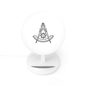 Past Master Blue Lodge California Regulation Wireless Charger - White - Bricks Masons