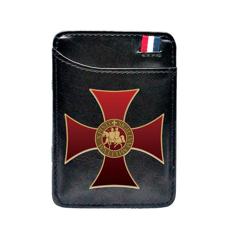 Knights Templar Commandery Wallet - Black & Brown - Bricks Masons