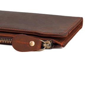 Master Mason Blue Lodge Wallet - Genuine Leather With Credit Card Holder Brown - Bricks Masons